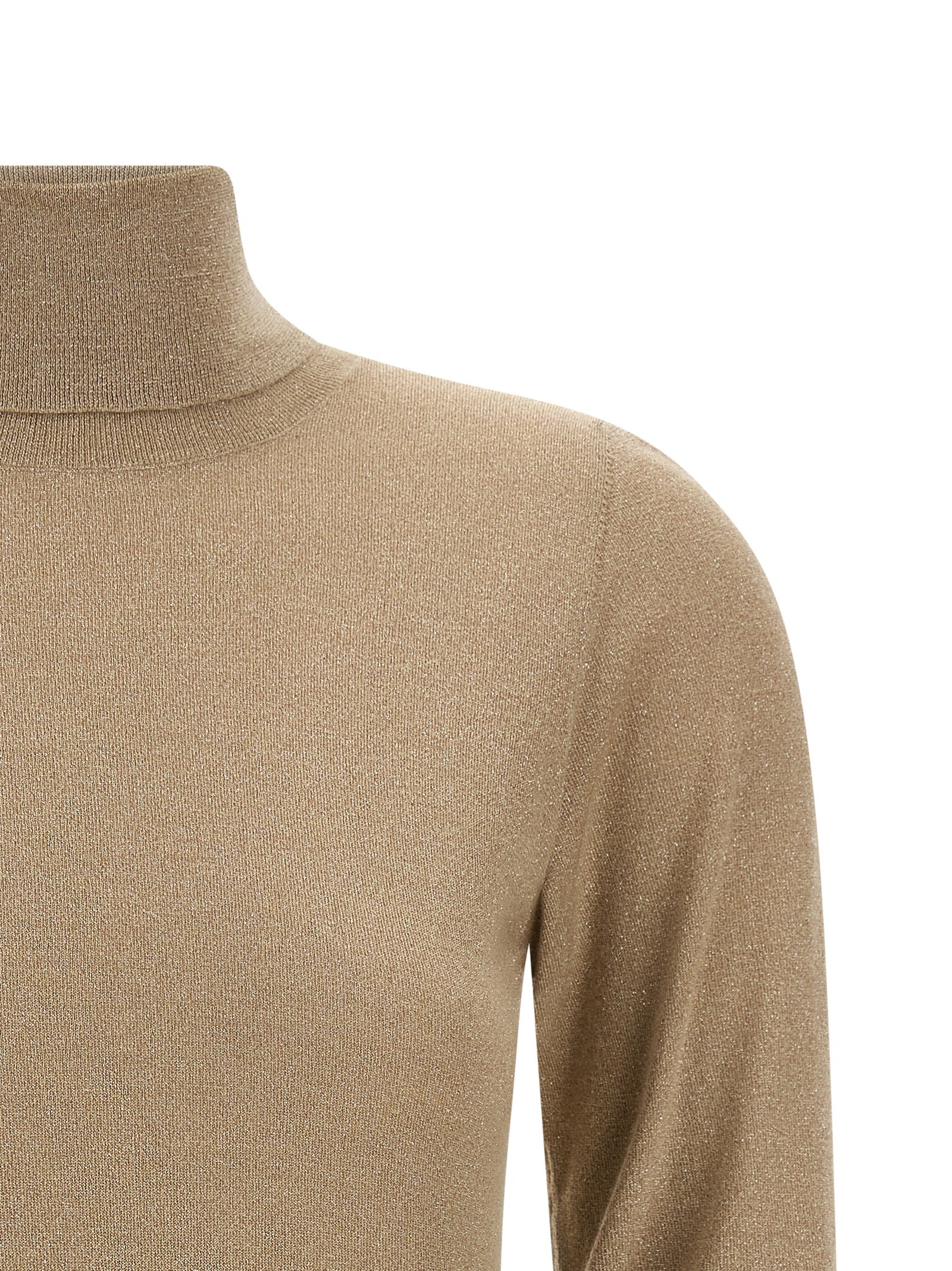 Brunello Cucinelli 51% Cashmere turtleneck in beige — view 3