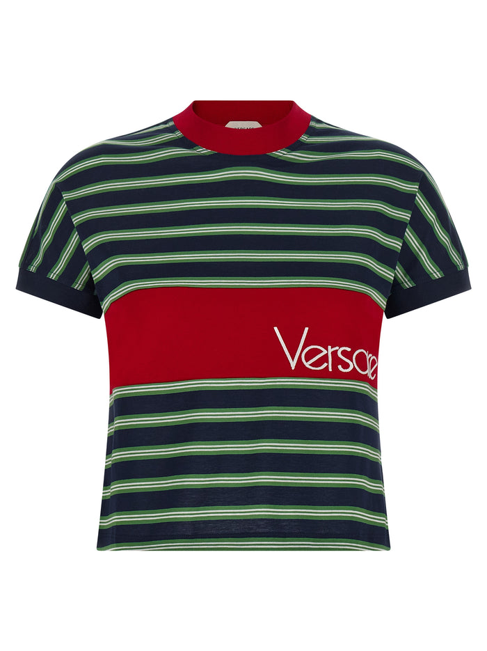 Versace 100% cotton t-shirt in multicolor