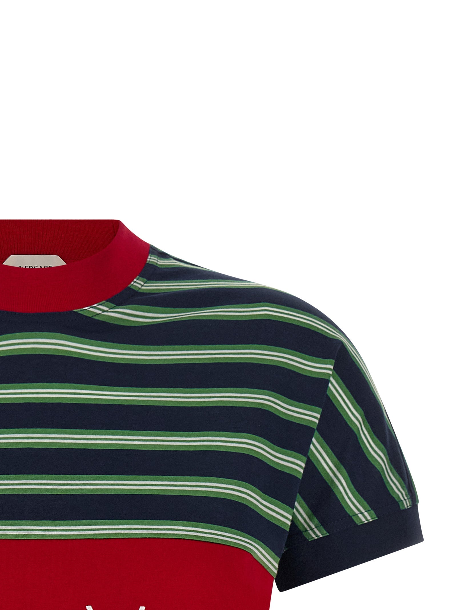 Versace 100% cotton t-shirt in multicolor — view 3