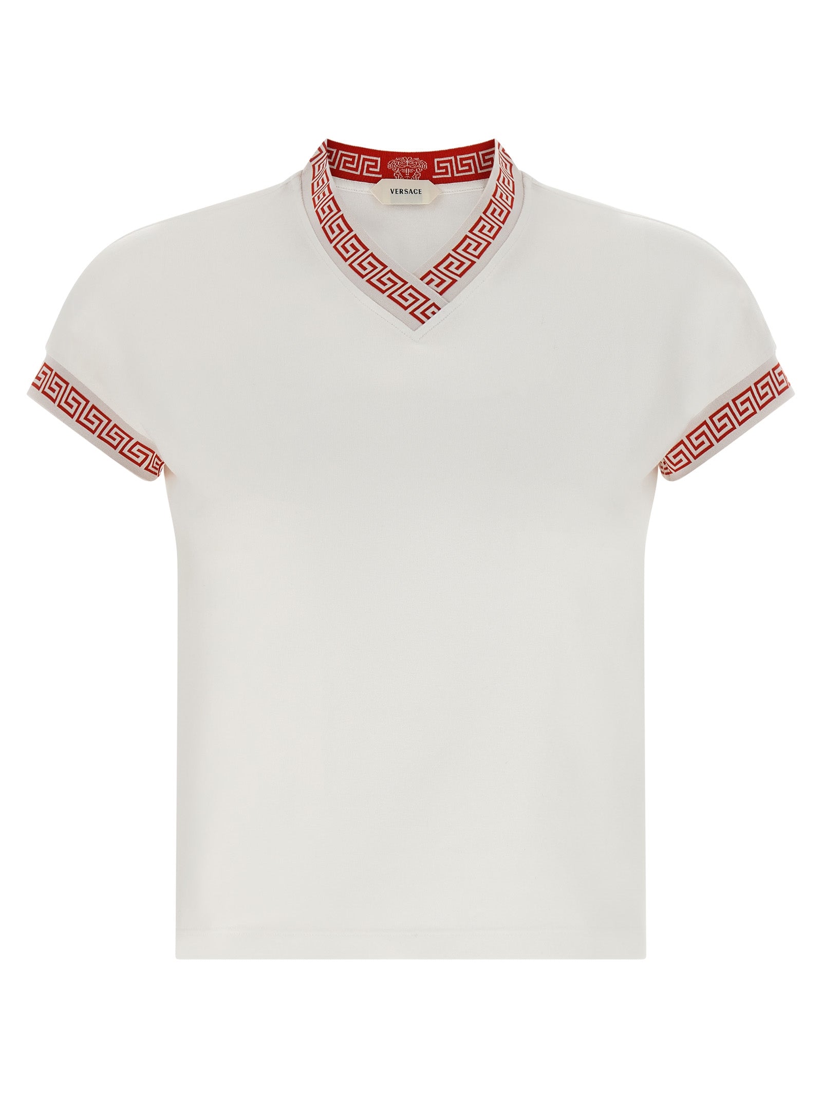 Versace 92% cotton t-shirt in white