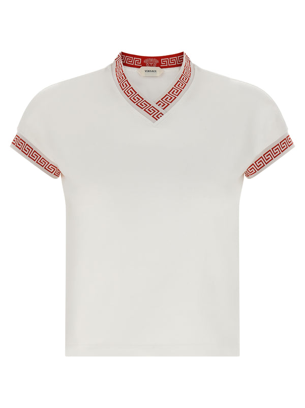 Versace 92% cotton t-shirt in white