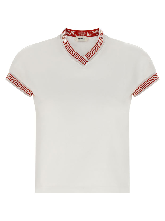 Versace 92% cotton t-shirt in white