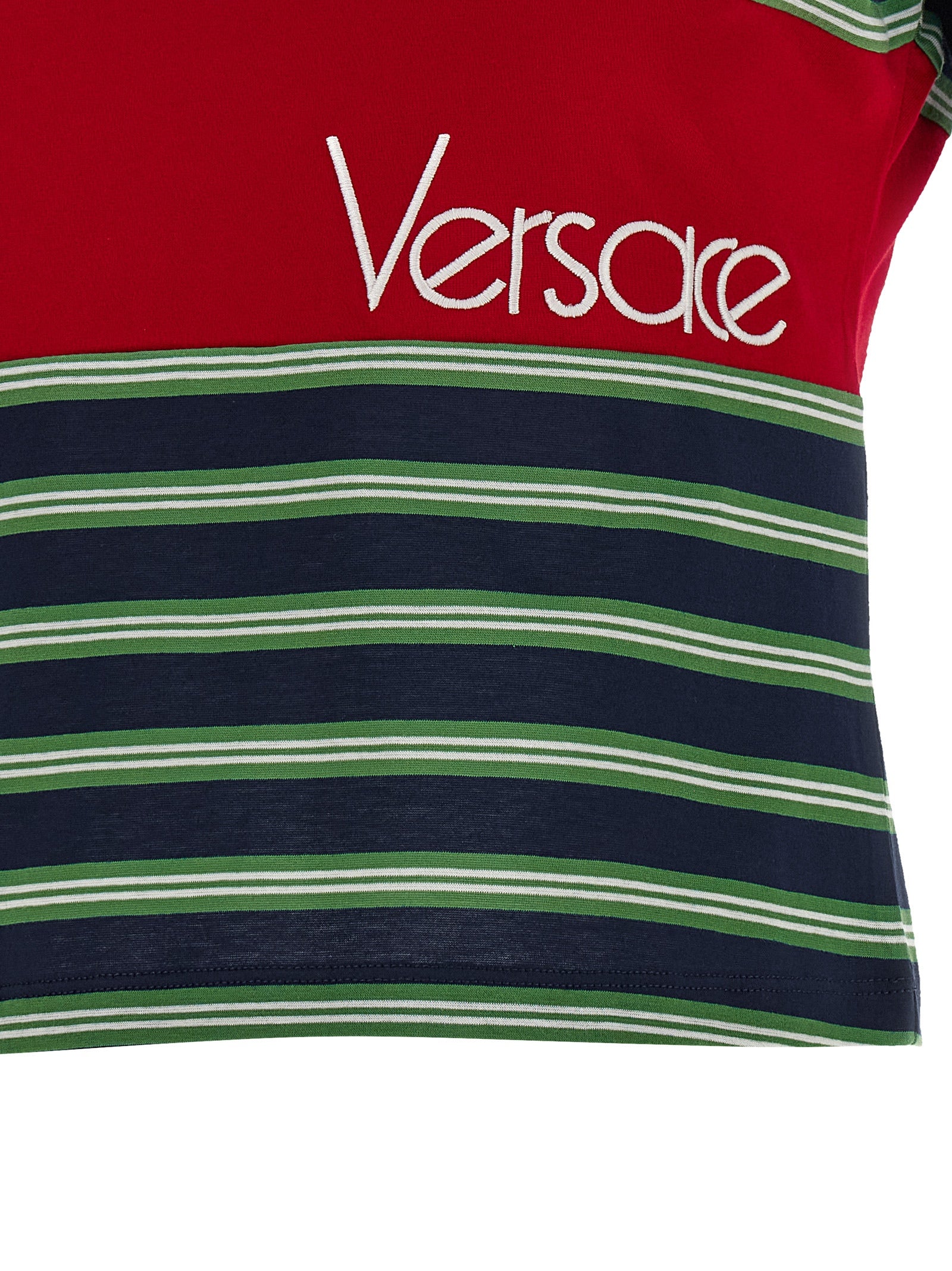 Versace 100% cotton t-shirt in multicolor — view 4