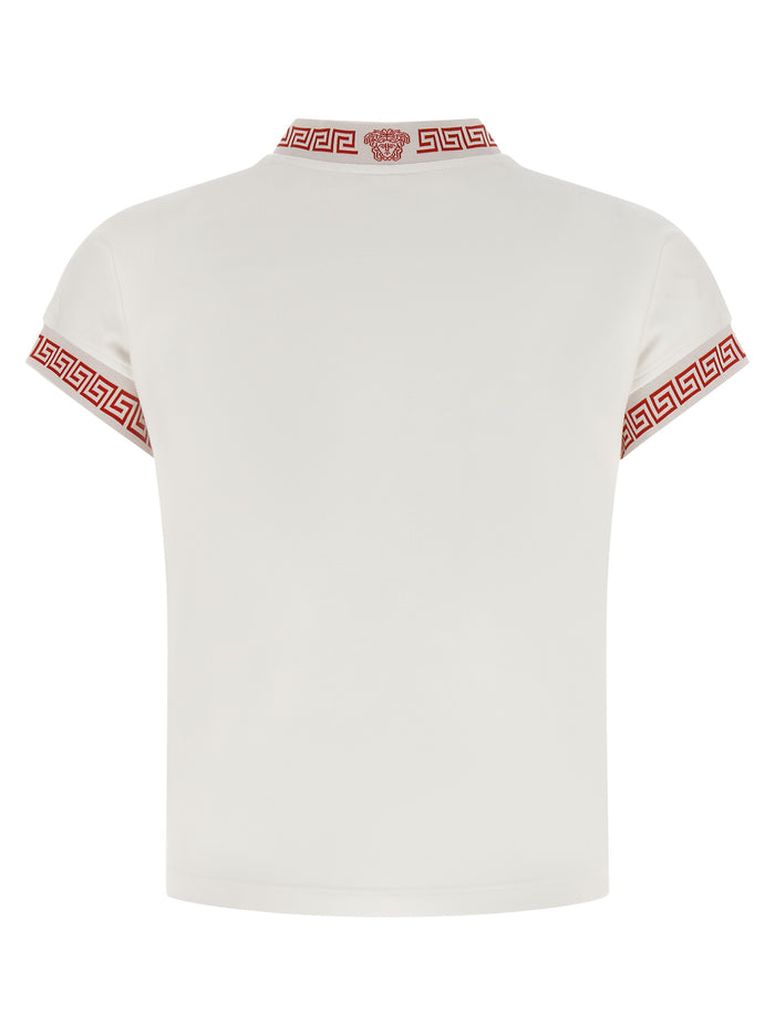 Versace 92% cotton t-shirt in white — view 2