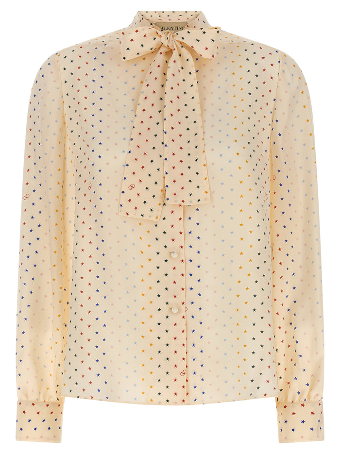 Valentino Garavani 100% Silk blouse in cream
