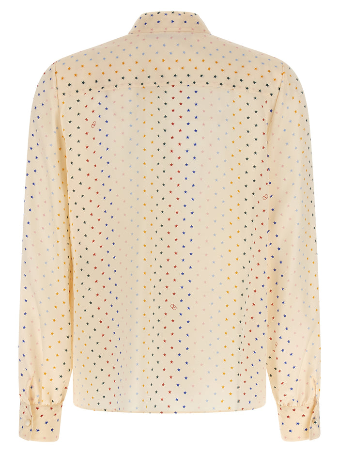 Valentino Garavani 100% Silk blouse in cream — view 2