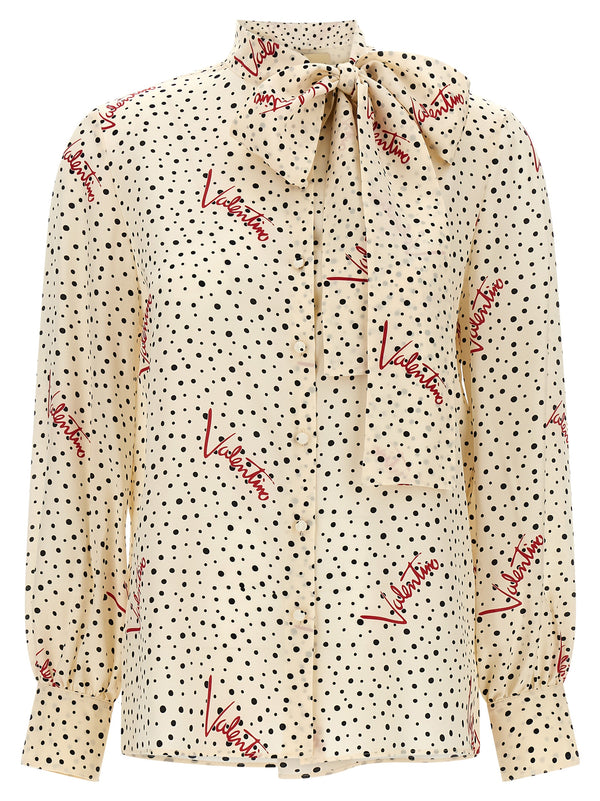Valentino Garavani 100% silk blouse in beige