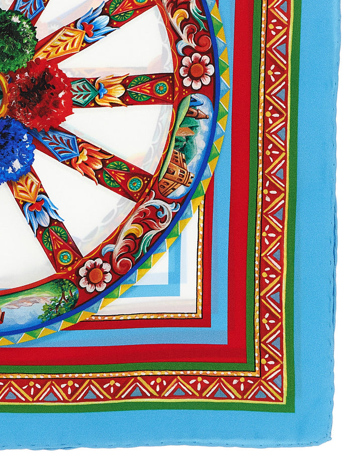 Dolce & Gabbana 100% silk scarf in multicolor — view 2
