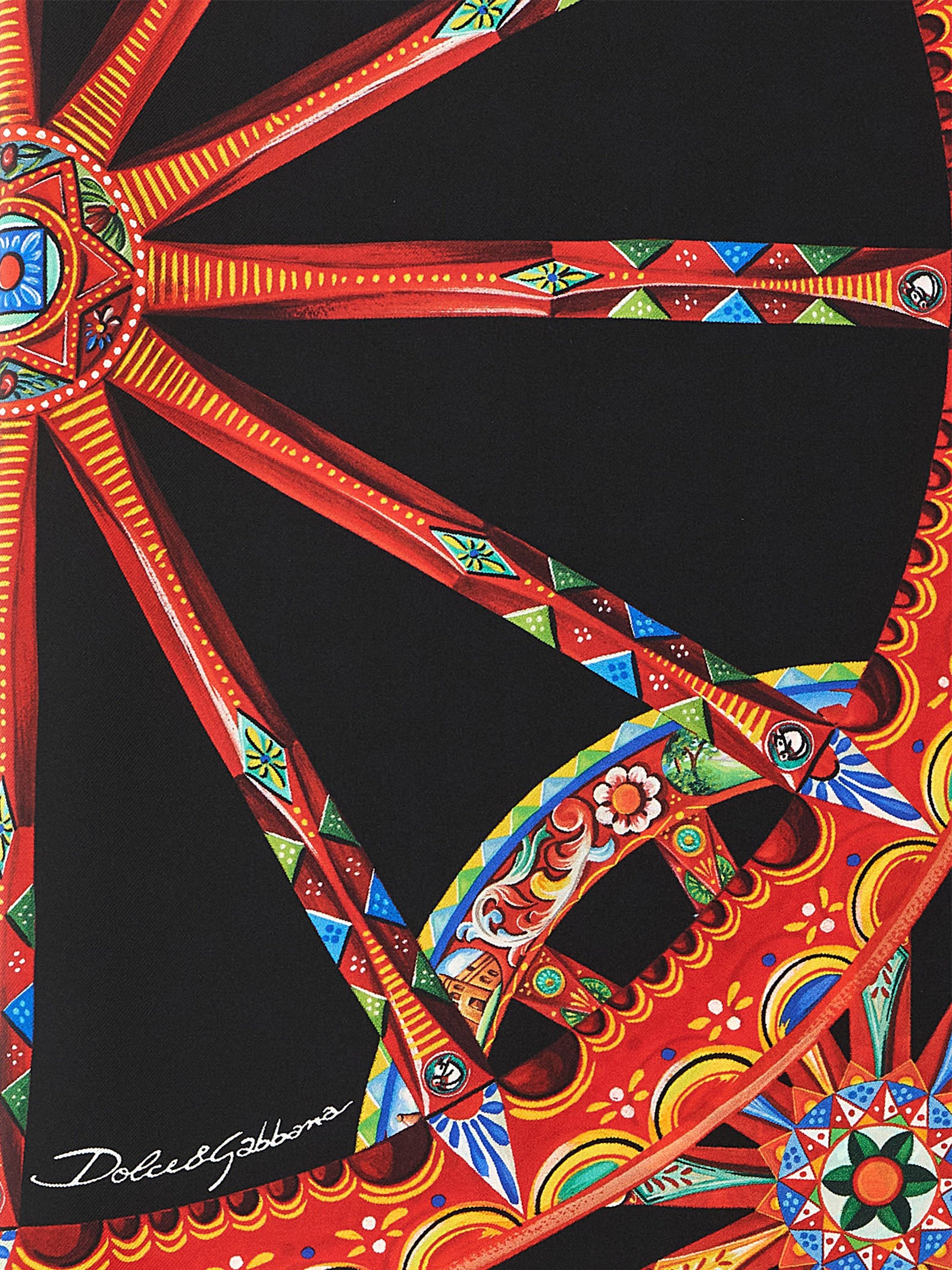 Dolce & Gabbana 100% Silk scarf in multicolor — view 3