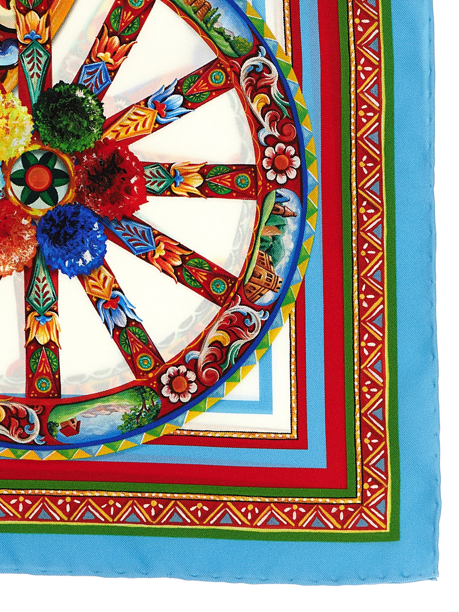 Dolce & Gabbana 100% silk scarf in multicolor — view 2