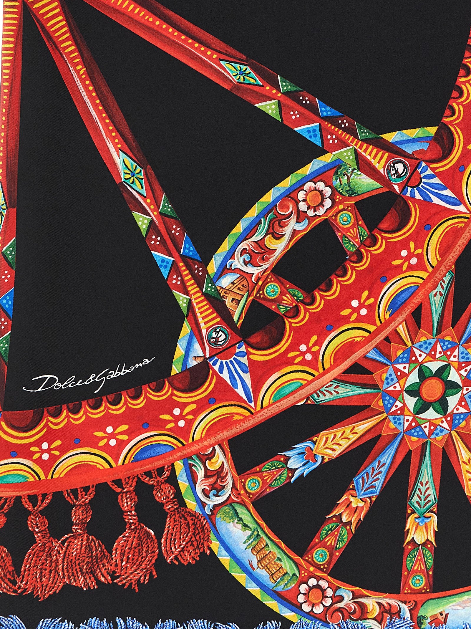 Dolce & Gabbana 100% Silk scarf in multicolor — view 3