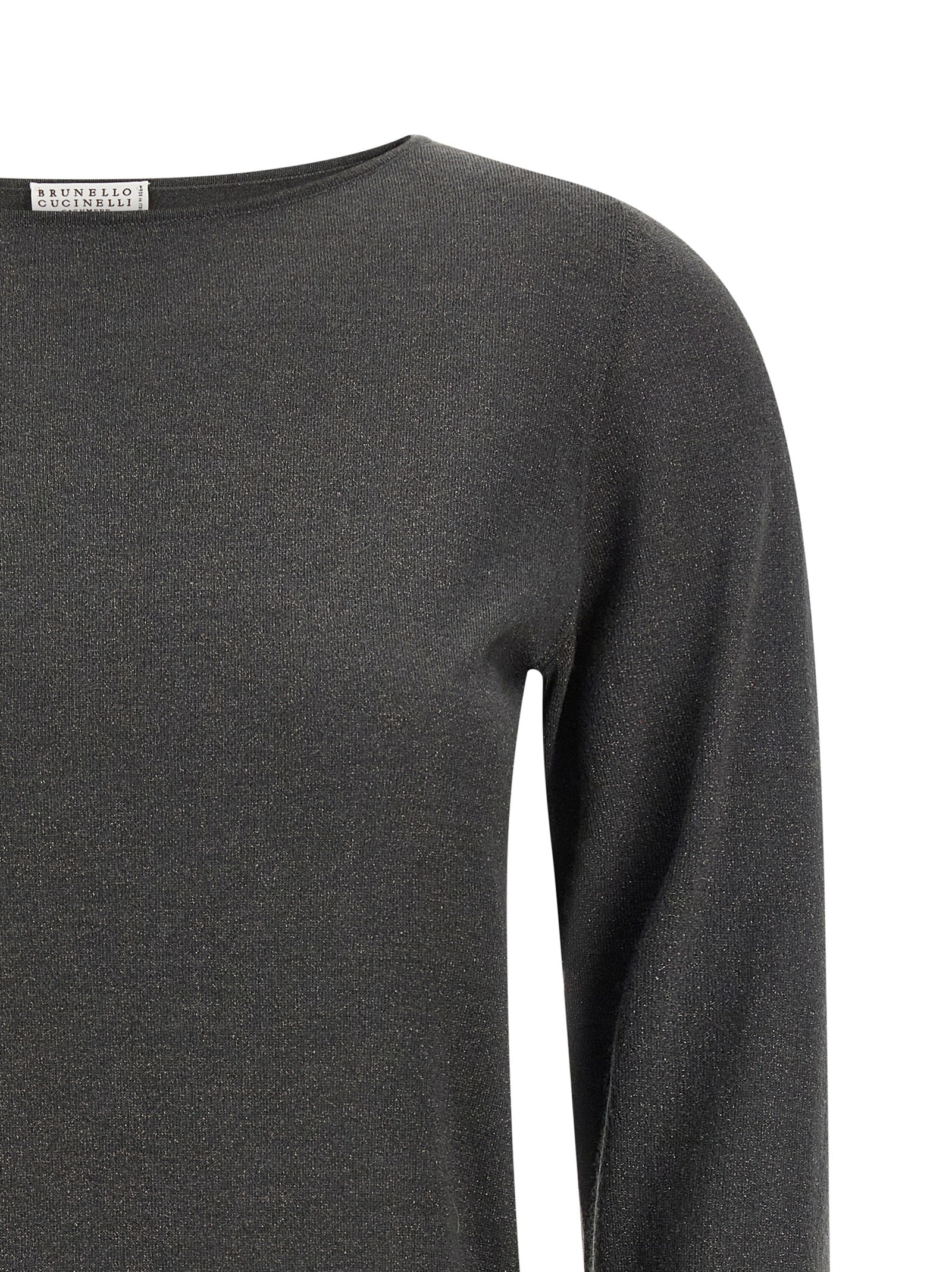 Brunello Cucinelli 51% Cashmere sweater in gray — view 3