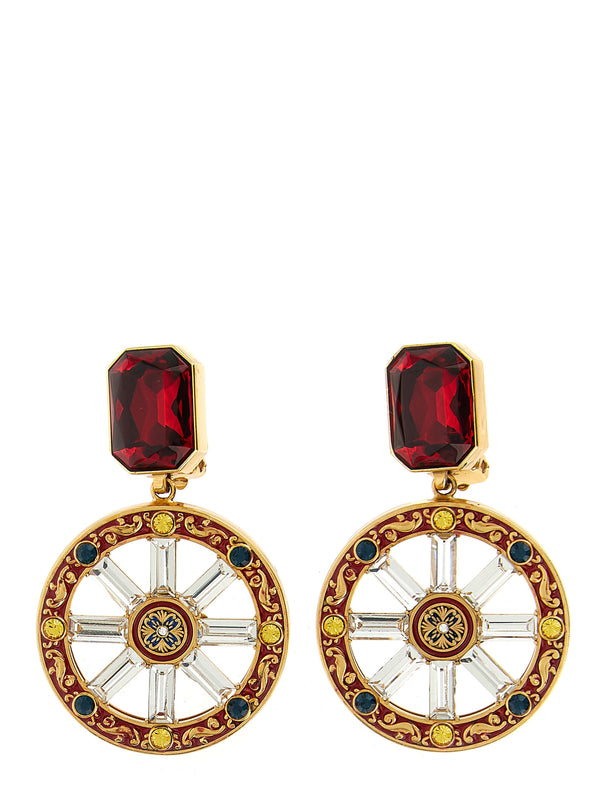 Dolce & Gabbana 80% brass earrings in multicolor