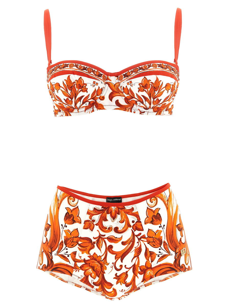 Dolce & Gabbana 74% polyamide bikini in orange