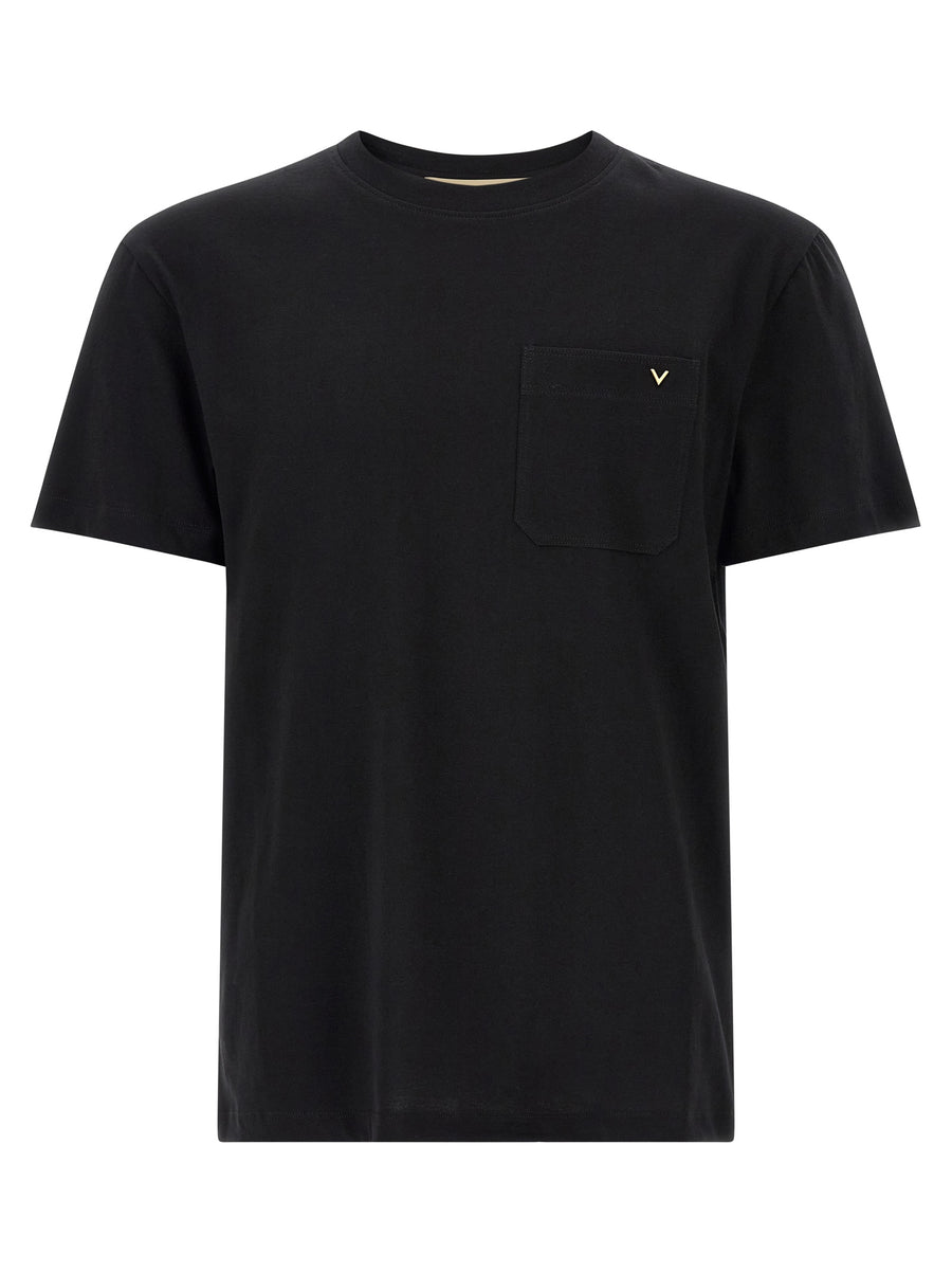 Valentino Garavani 100% cotton t-shirt in black