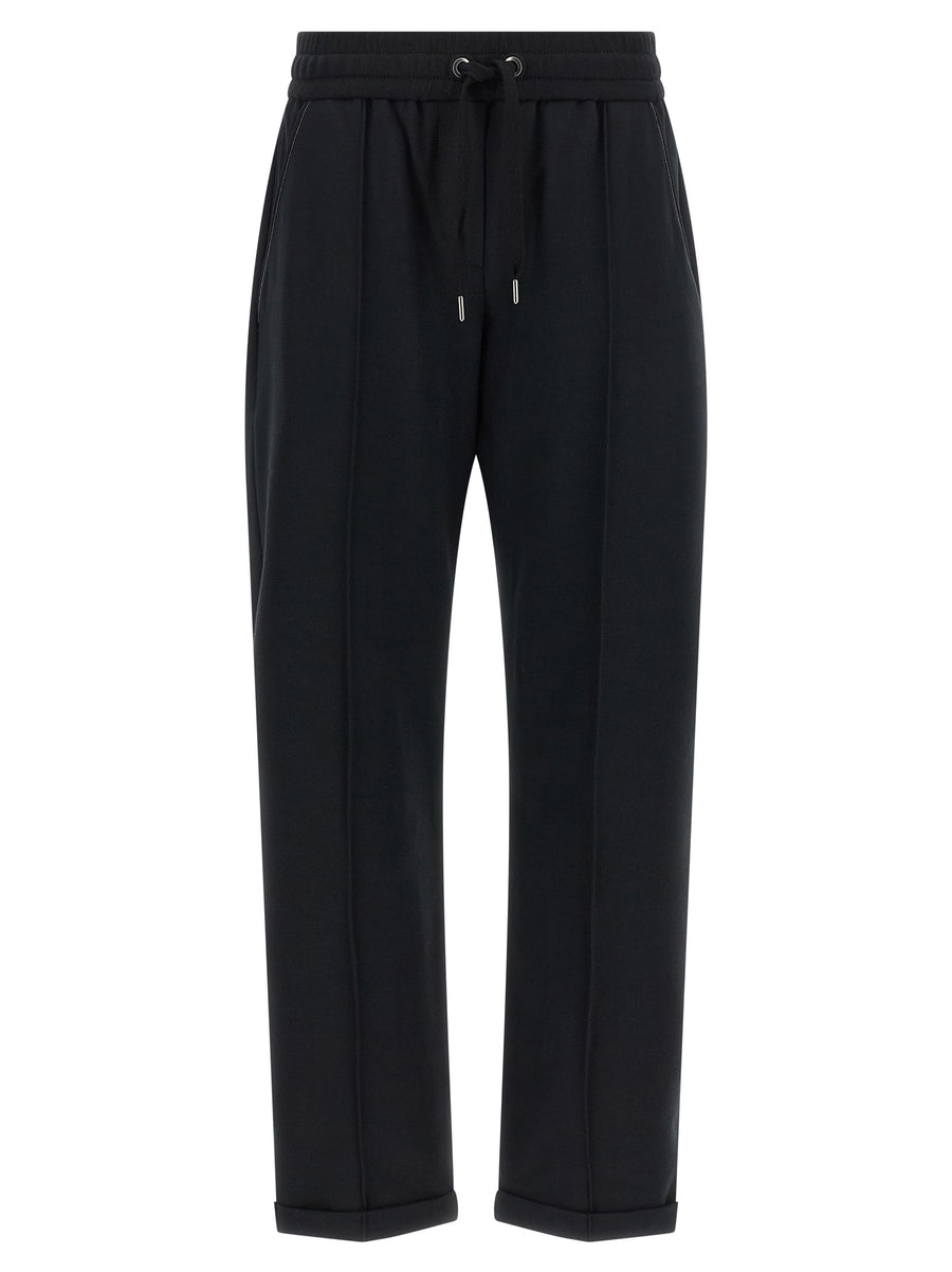 Brunello Cucinelli 98% Cotton joggers in black