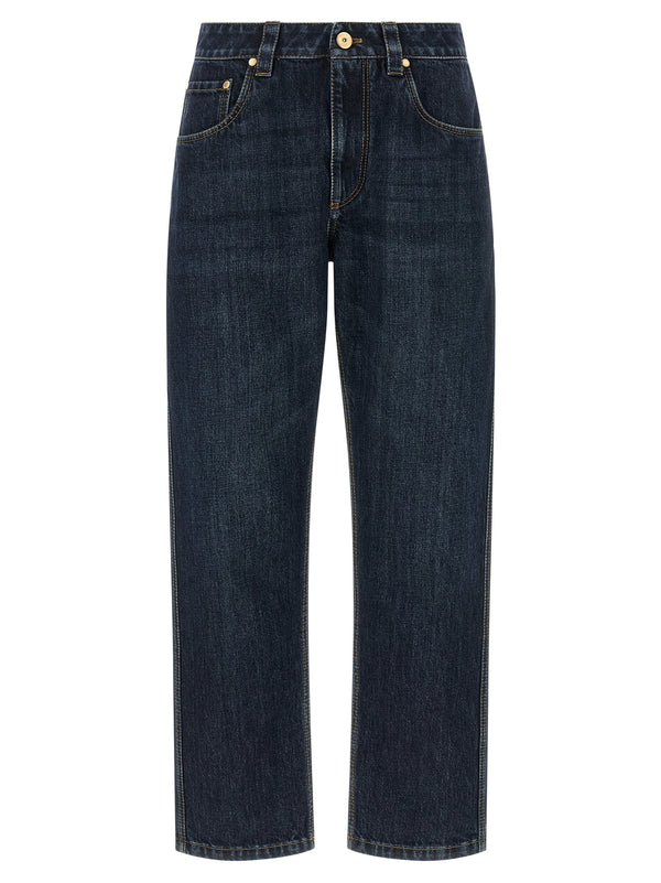 Brunello Cucinelli 100% cotton jeans in blue