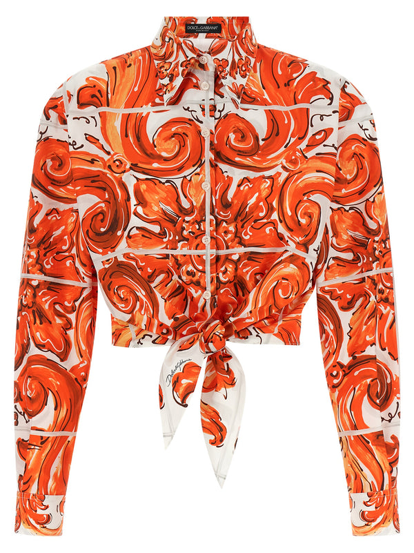 Dolce & Gabbana 100% Cotton blouse in orange