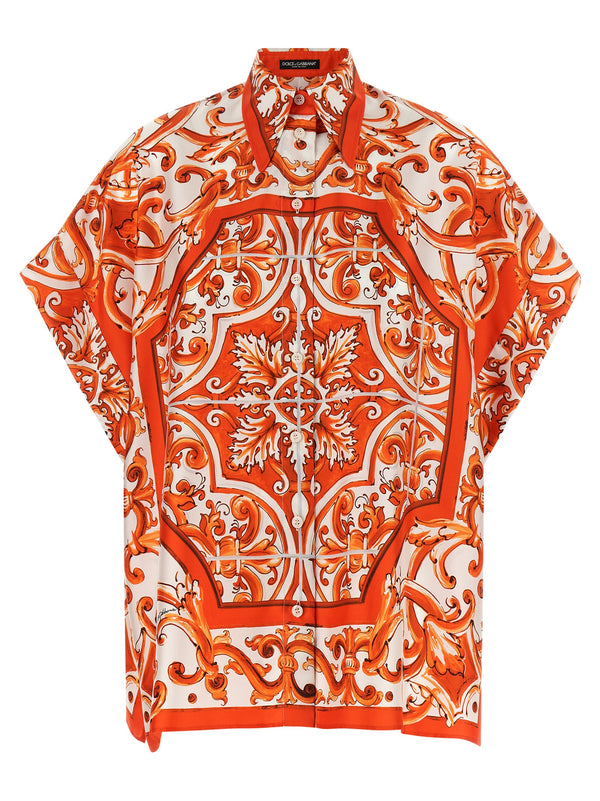 Dolce & Gabbana 100% Silk shirt in orange
