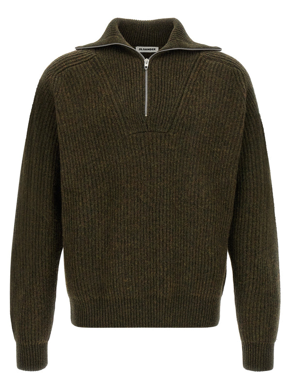 Jil Sander 100% Wool cardigan in green