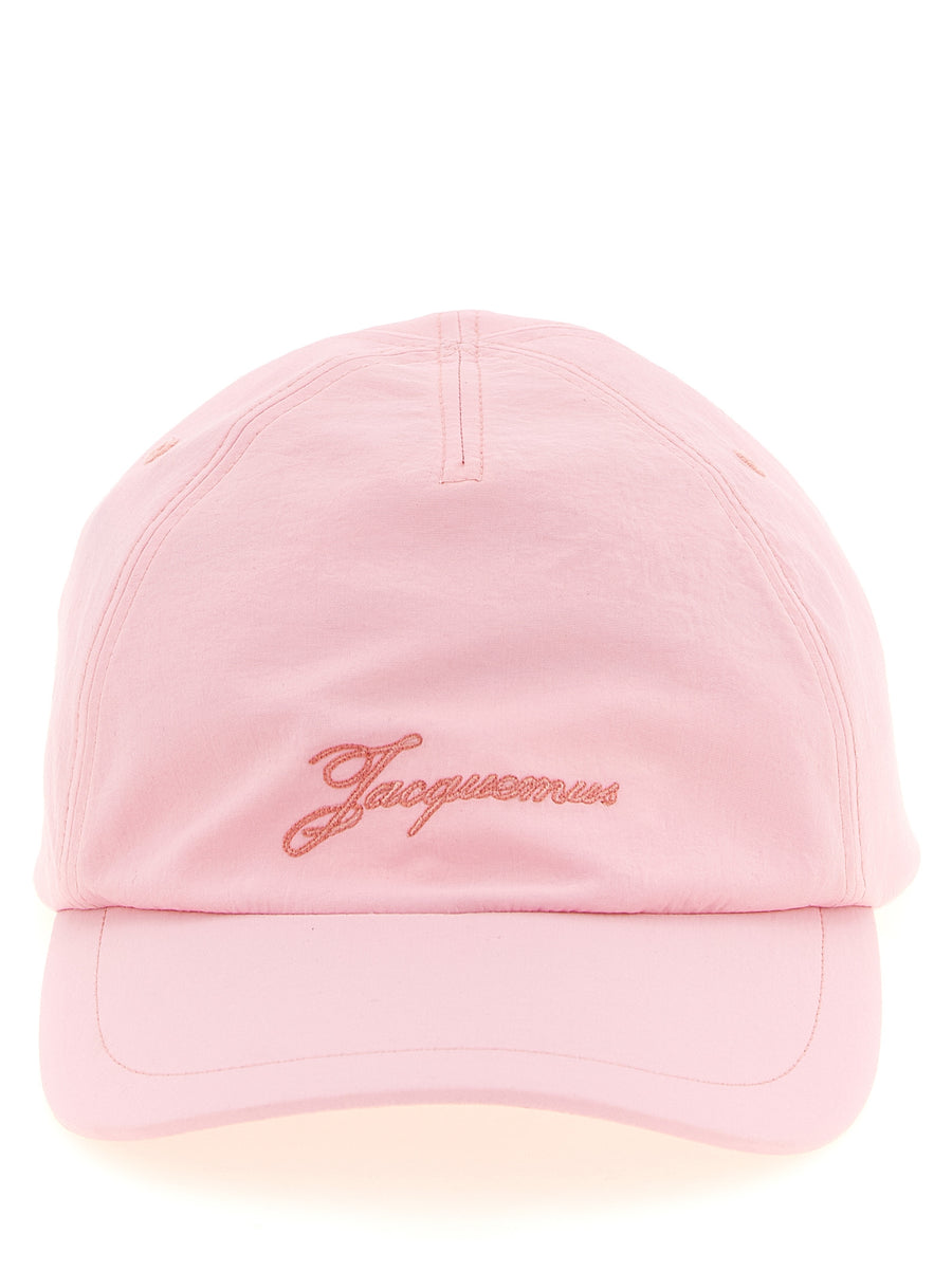 Jacquemus JA337002BM 96% polyamide baseball cap in pink