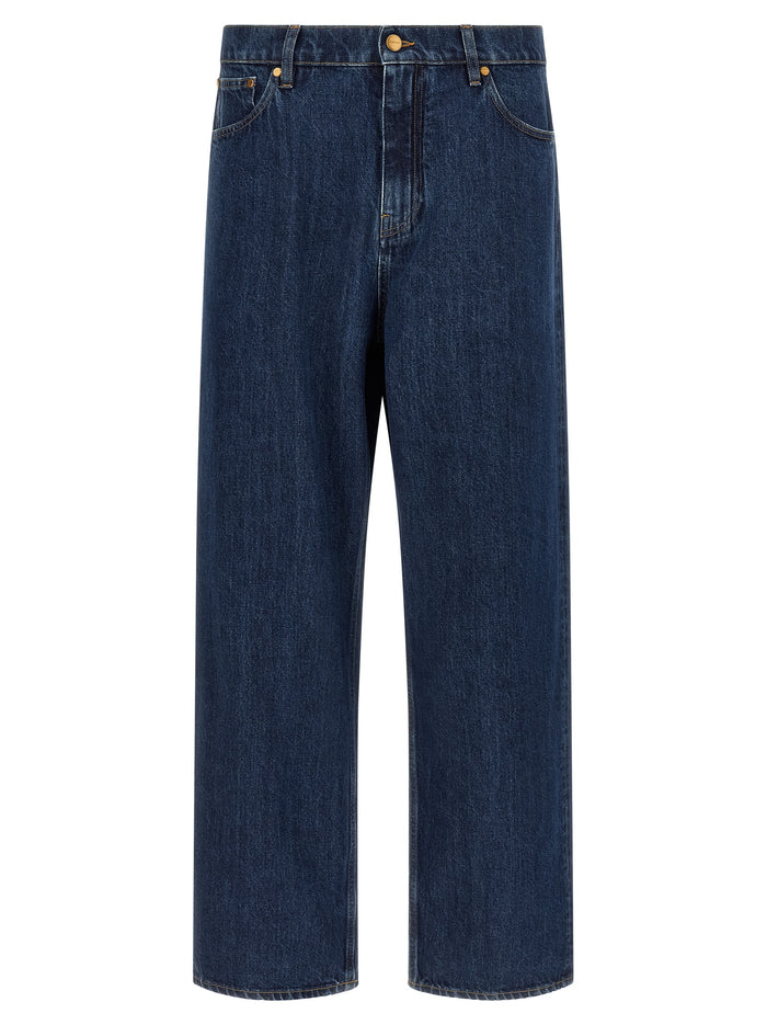 Jil Sander 100% cotton jeans in blue