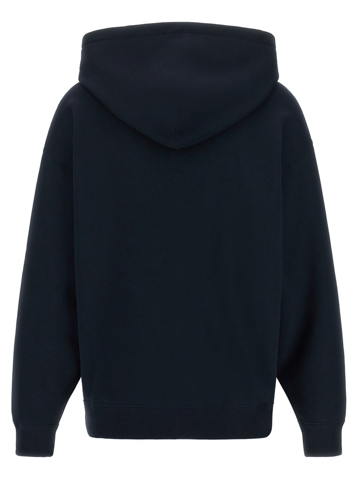 Jil Sander 100% Cotton hoodie in navy — view 2