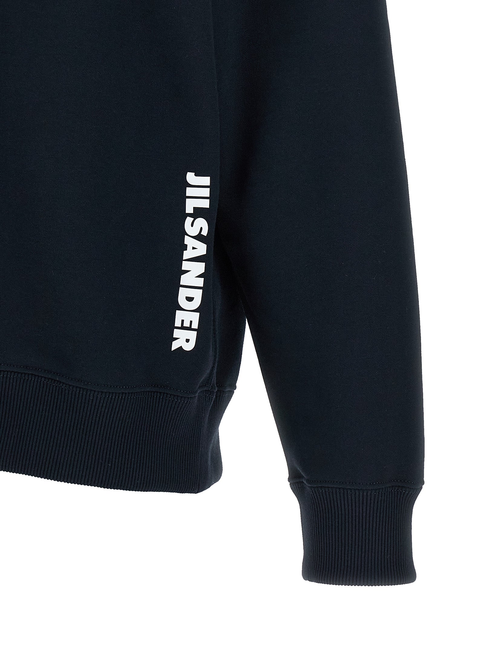 Jil Sander 100% Cotton hoodie in navy — view 4