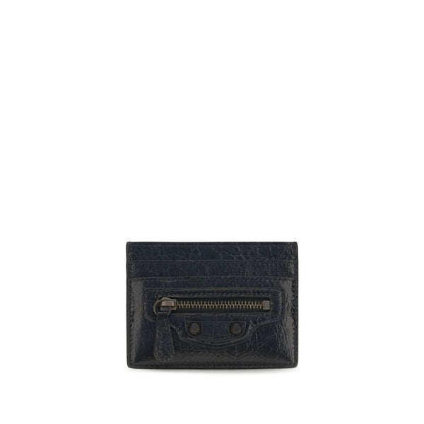 Balenciaga 100% Lamb Ovis Aries card case in black