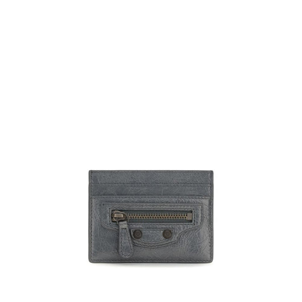 Balenciaga 100% Lamb Ovis Aries card case in gray