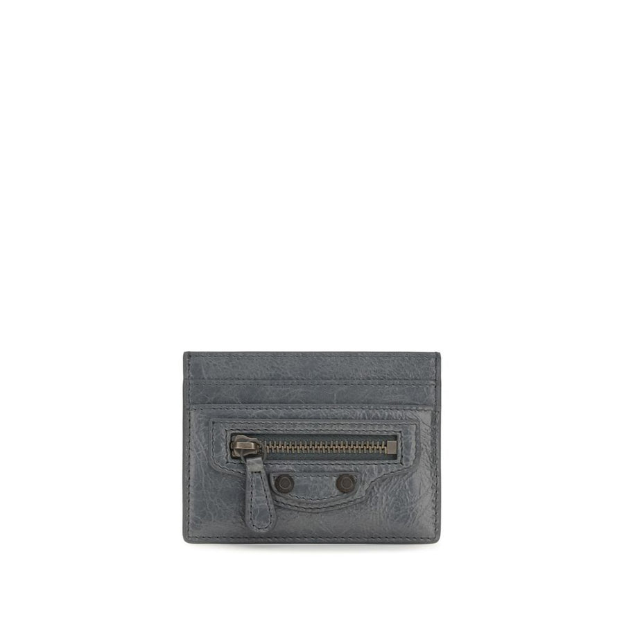 Balenciaga 100% Lamb Ovis Aries card case in gray