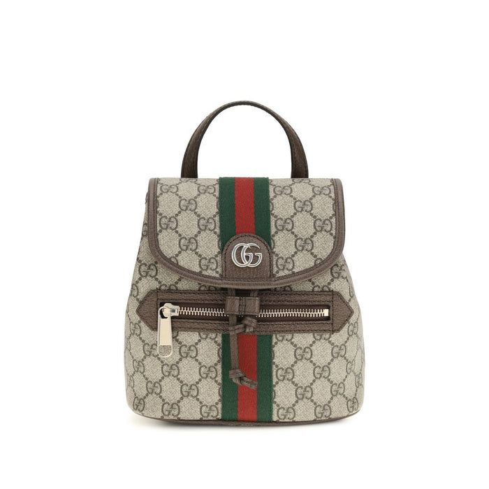 Beige Fabric Backpack