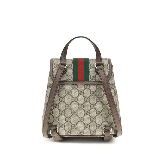 Beige Fabric Backpack