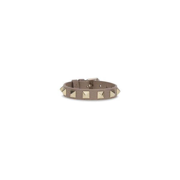 Valentino Garavani 100% Calf Leather Bos Taurus bracelet in gray