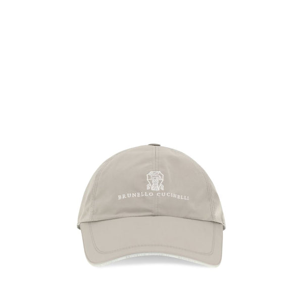 Brunello Cucinelli BRMM4799859CNC15BB 70% Polyester baseball cap in beige