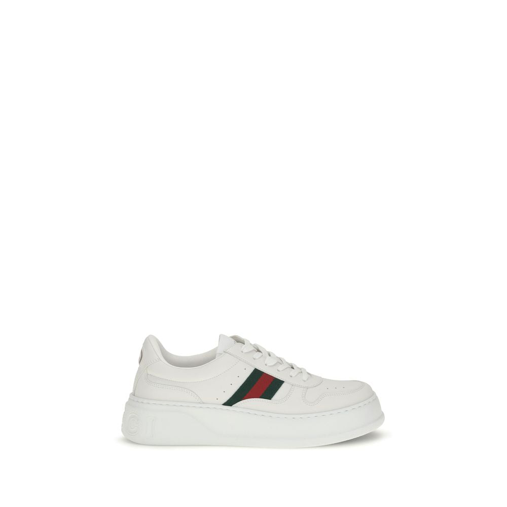 Gucci UPPER 100% Calf Leather Bos Taurus SOLE 100% Rubber sneaker in white