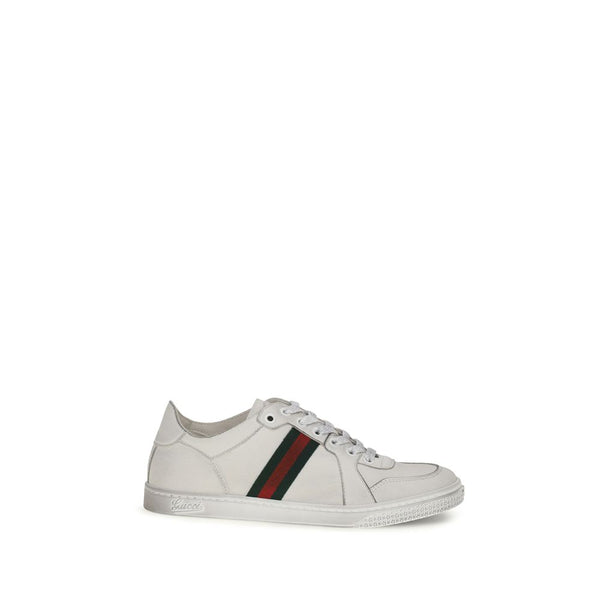 Gucci Upper 100% Calf Leather Bos Taurus sneaker in white
