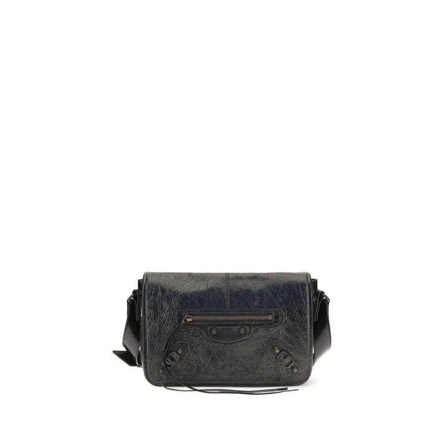 Balenciaga 100% Lamb Ovis Aries shoulder bag in black