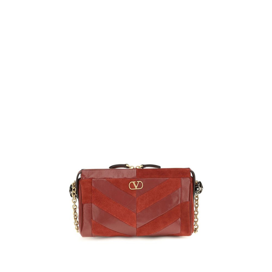 Valentino Garavani 100% Calf Leather Bos Taurus shoulder bag in red
