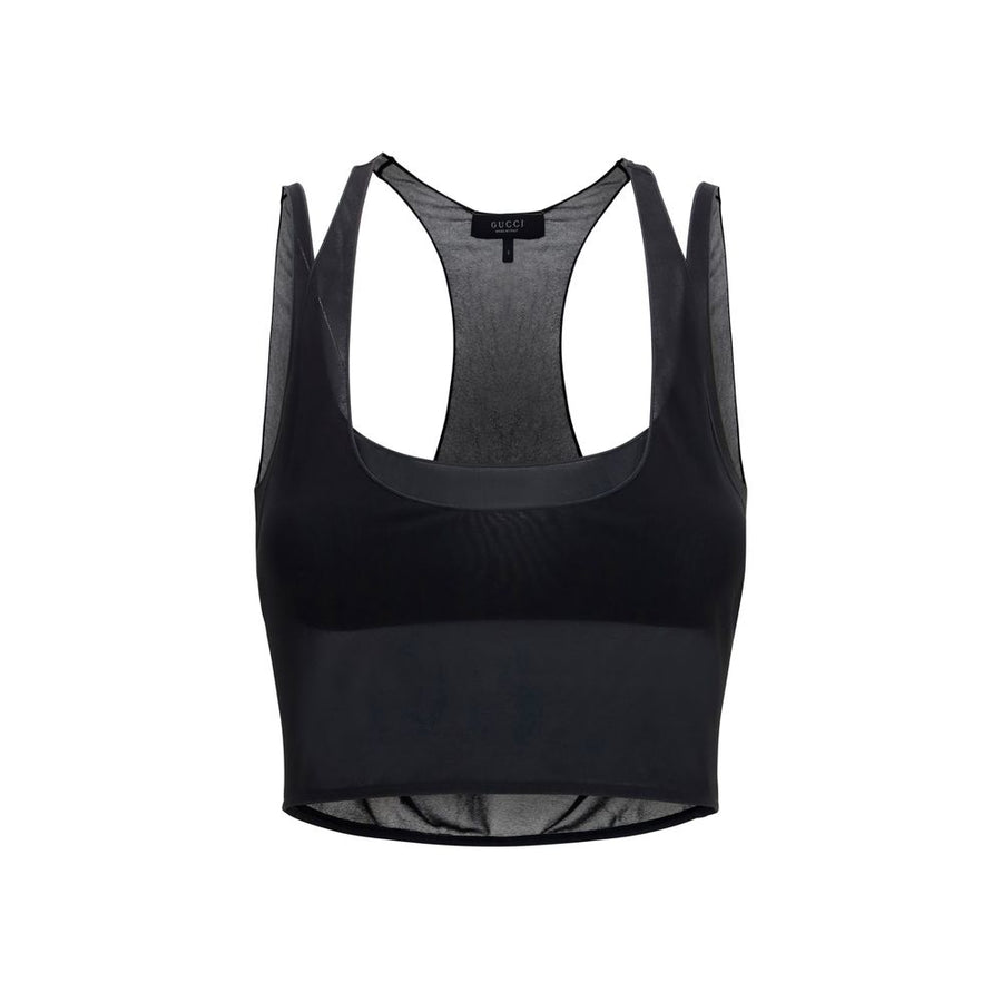 Gucci 100% Viscose tank top in black