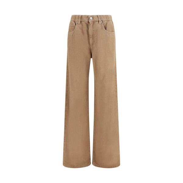 Brunello Cucinelli 100% Cotton jeans in beige