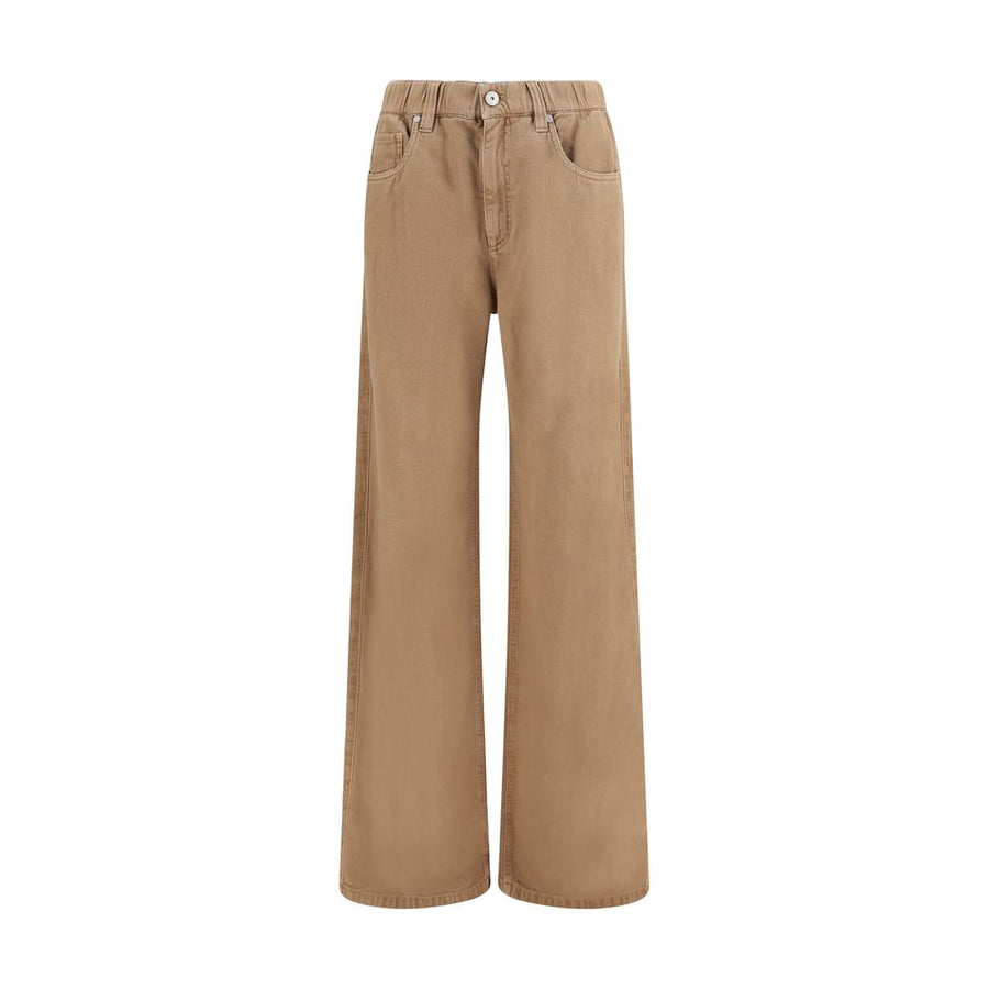 Brunello Cucinelli 100% Cotton jeans in beige