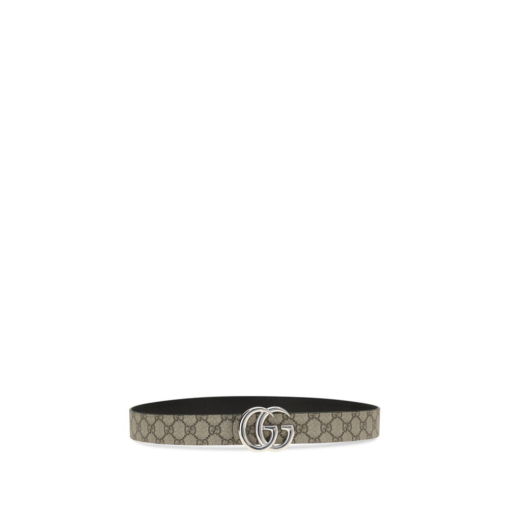 Gucci 100% Calf Leather Bos Taurus belt in beige — view 2