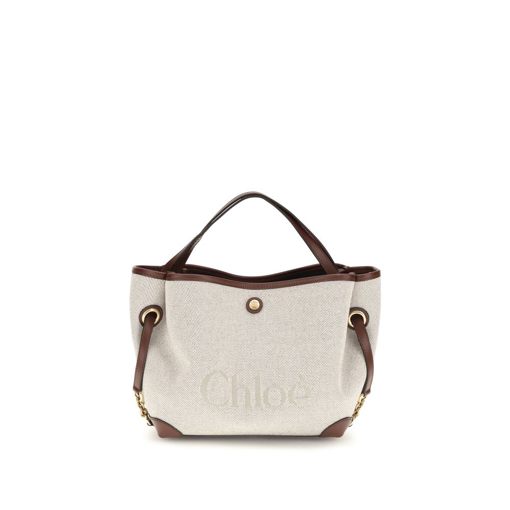 Beige Fabric Handbag Bag