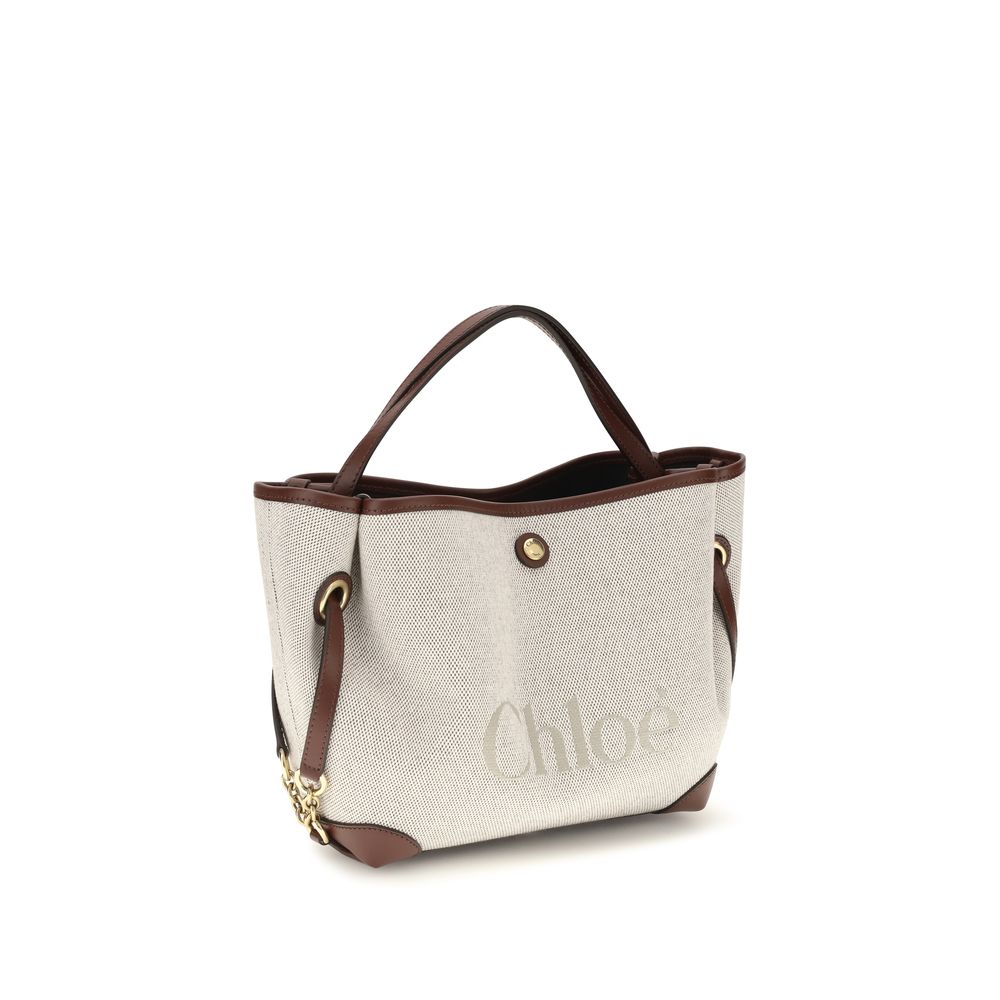 Beige Fabric Handbag Bag