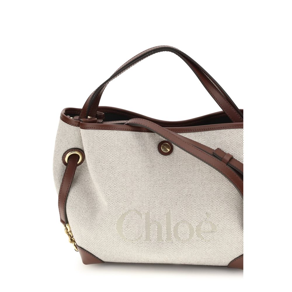 Beige Fabric Handbag Bag