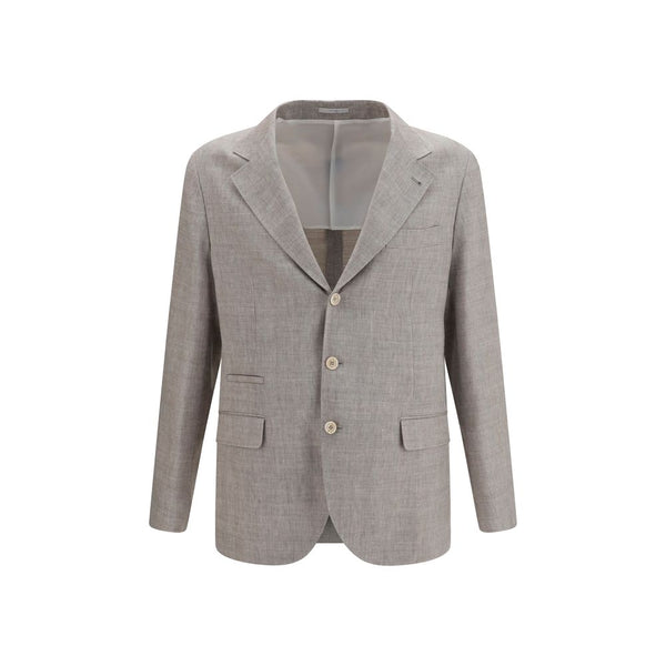 Brunello Cucinelli 60% Linen blazer in beige
