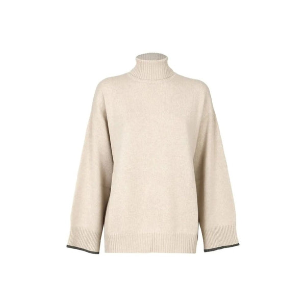 Brunello Cucinelli 100% Cashmere sweater in beige