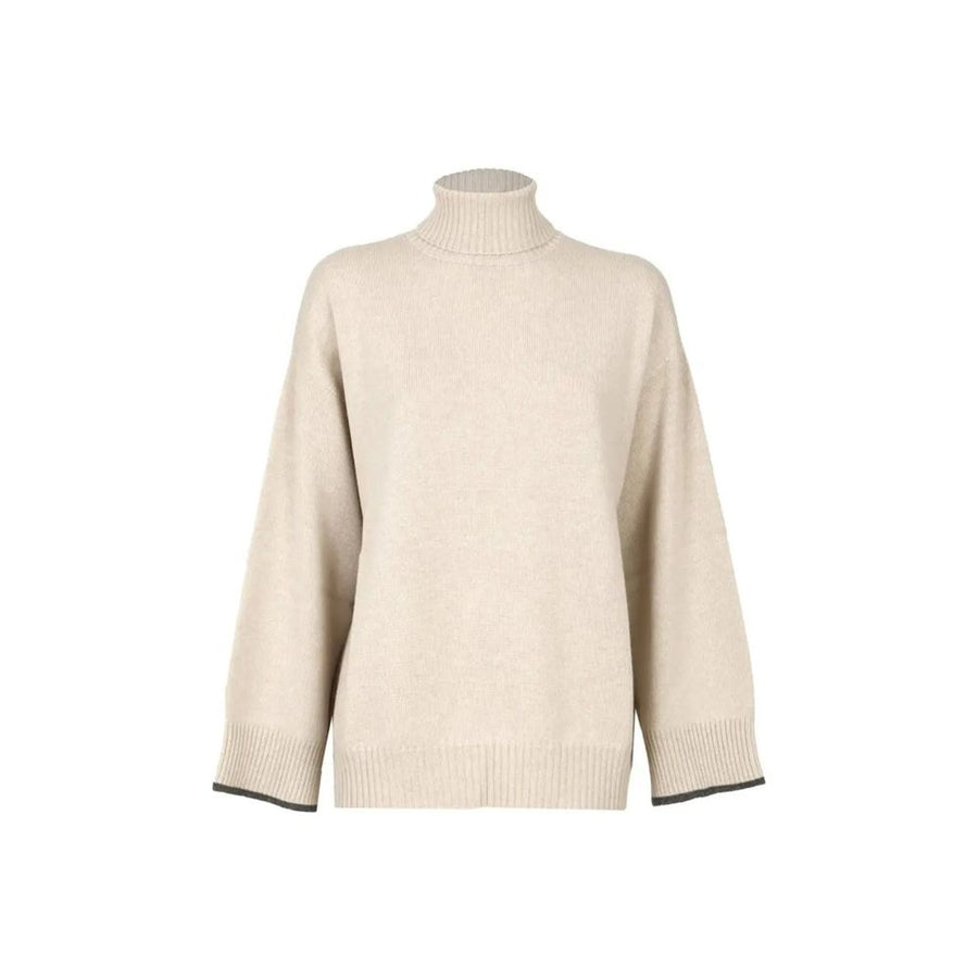 Brunello Cucinelli 100% Cashmere sweater in beige