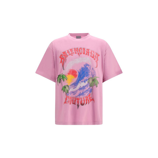 Balenciaga 100% Cotton t-shirt in pink